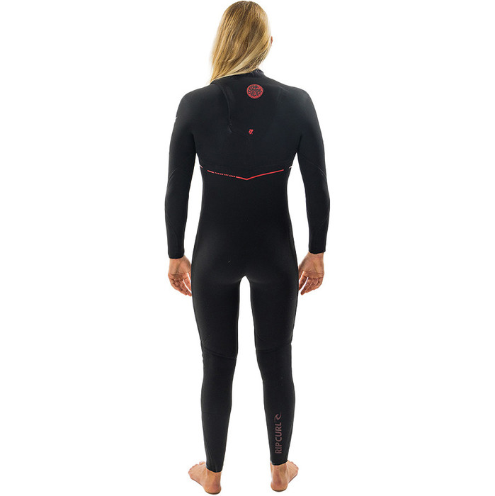 2024 Rip Curl Womens Flashbomb Fusion 4/3mm Zip Free Wetsuit 159WFS - Black